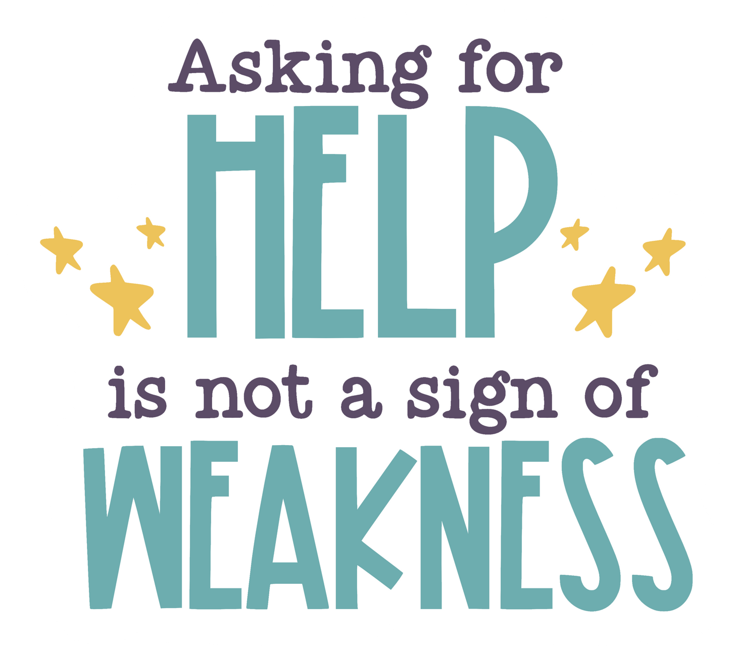 "Asking for Help" Sticker