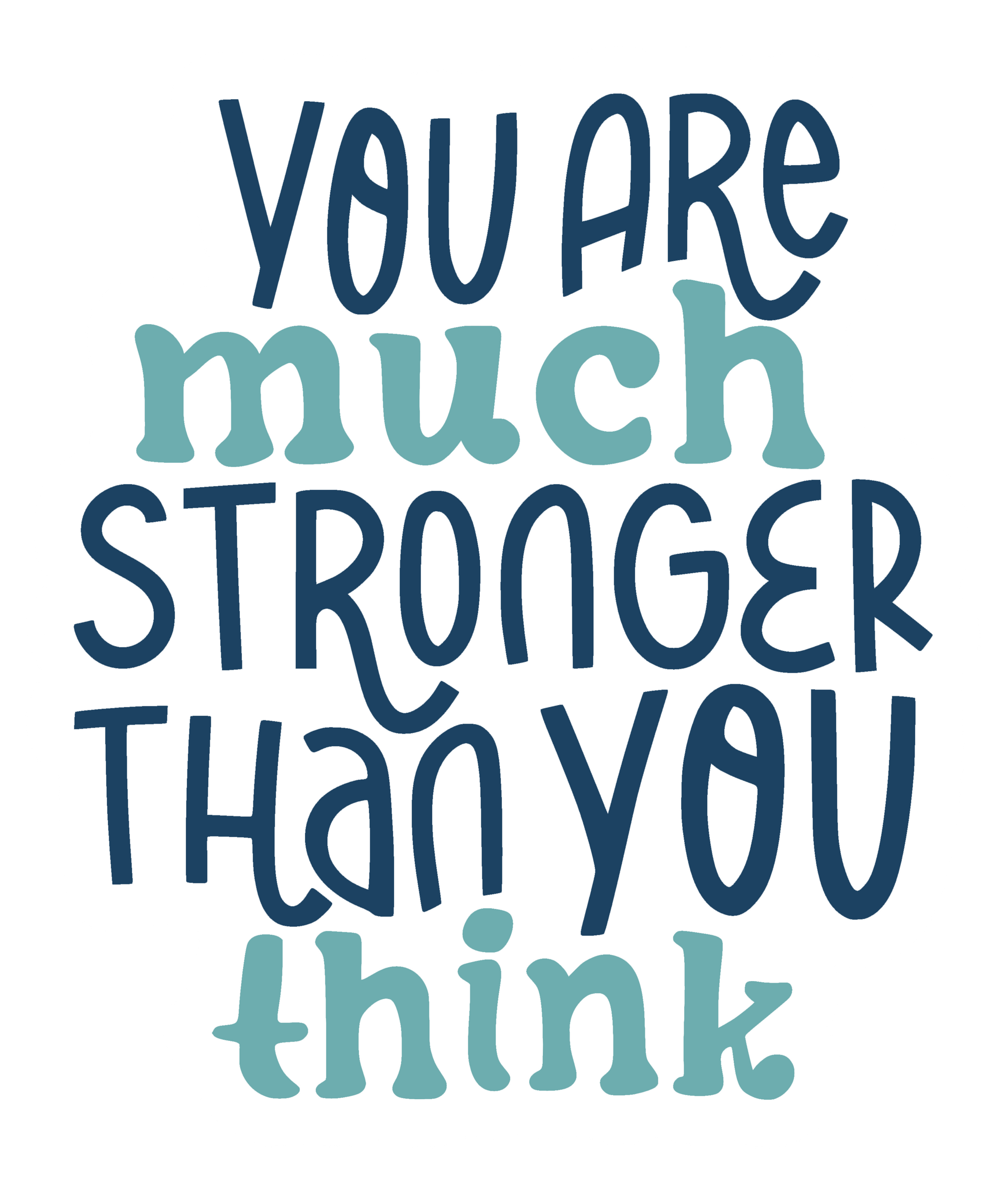 You are much stronger than you think sticker suicide prevention awareness